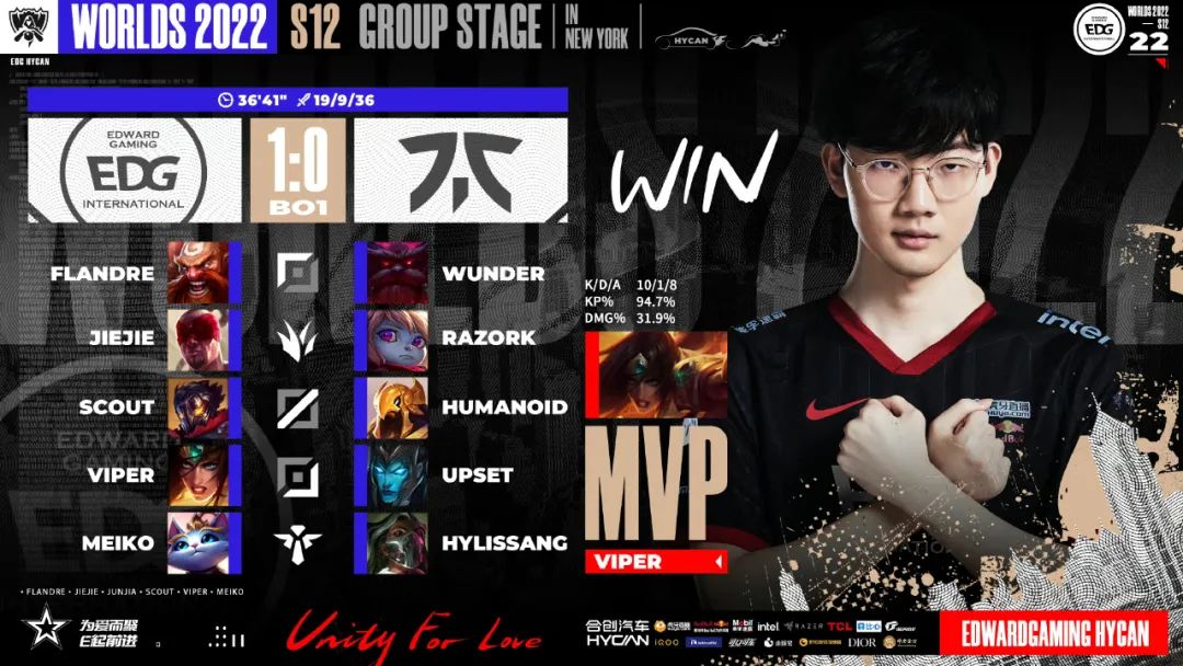 EDG险胜RNG，Scout操刀奇招英雄翻盘全球总决赛2:1（巴黎）